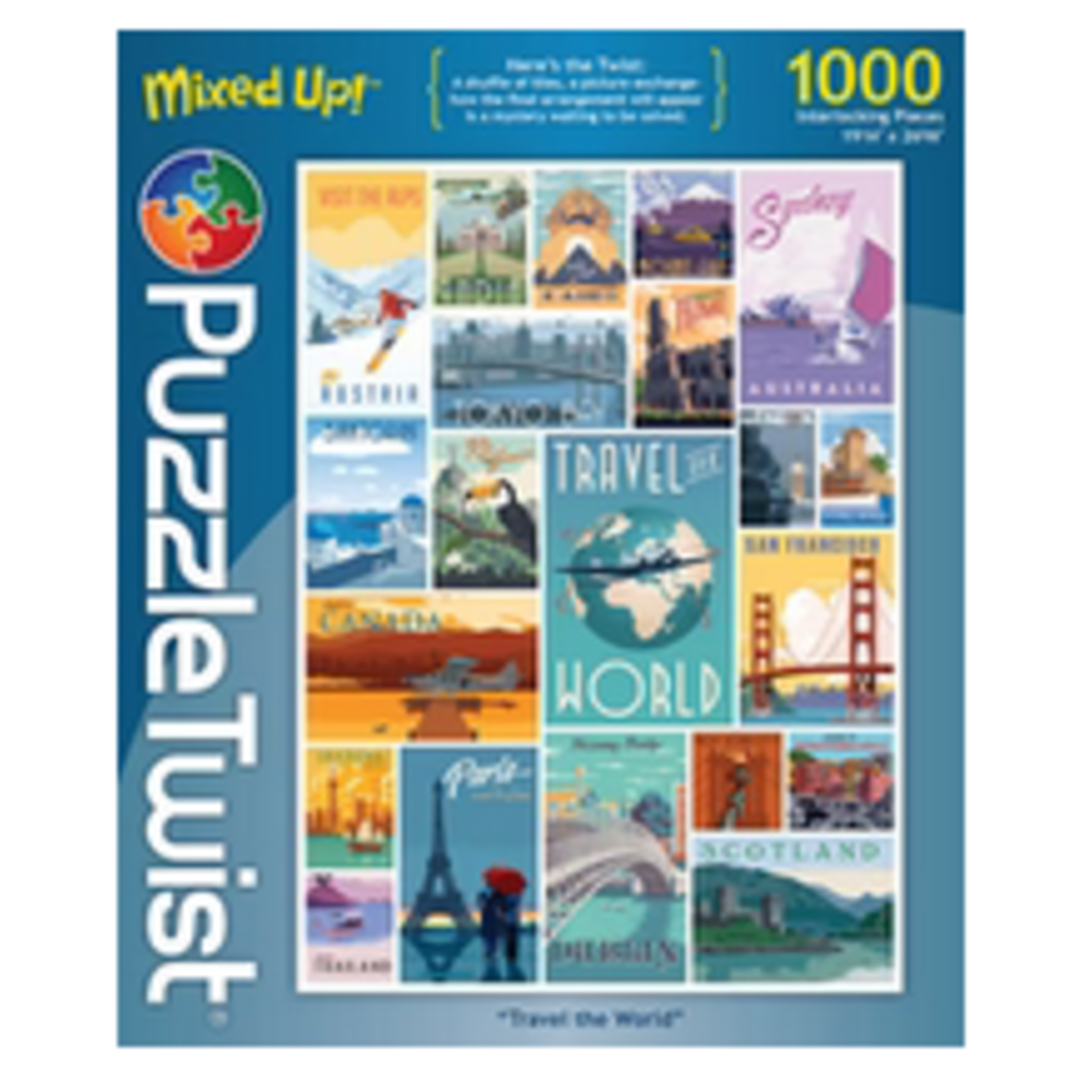 Puzzle Twist Puzzle Twist - 1000 Piece Puzzle: Travel the World