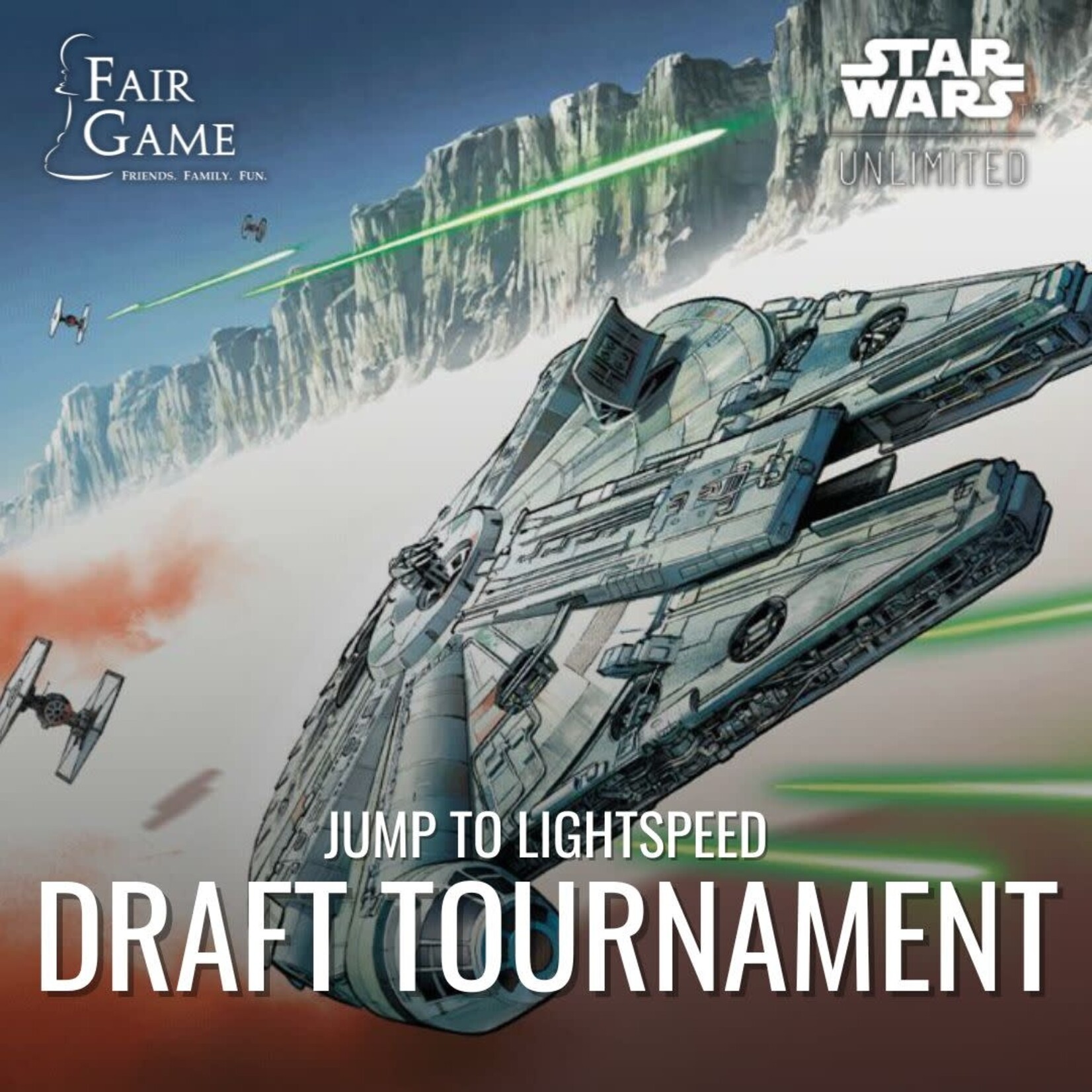 Fair Game Admission: Star Wars Unlimited: Jump to Lightspeed Casual Draft - Geneva, 3/16 (2 PM)