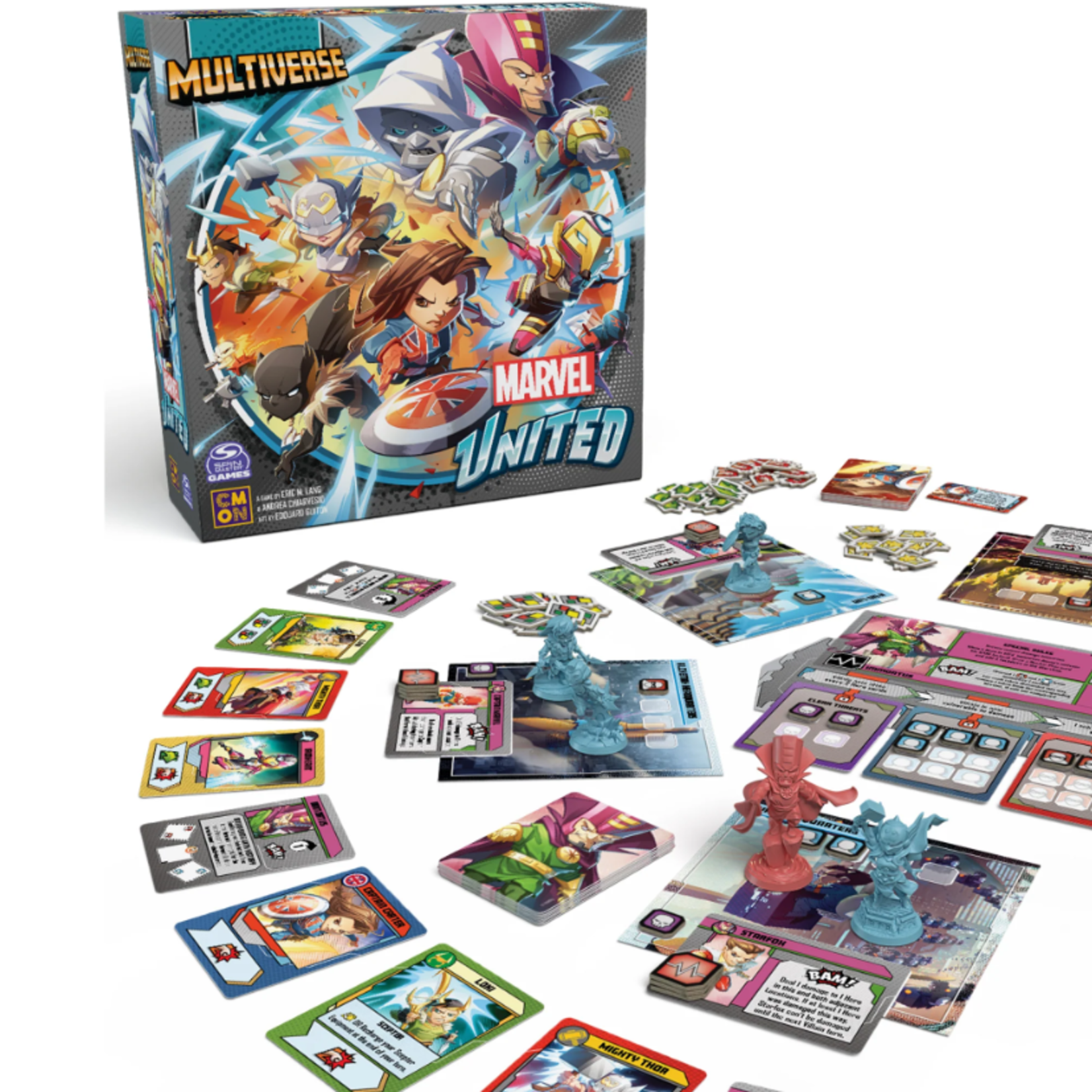 CMON Marvel United: Multiverse Kickstarter Omniverse Pledge + Premium Components