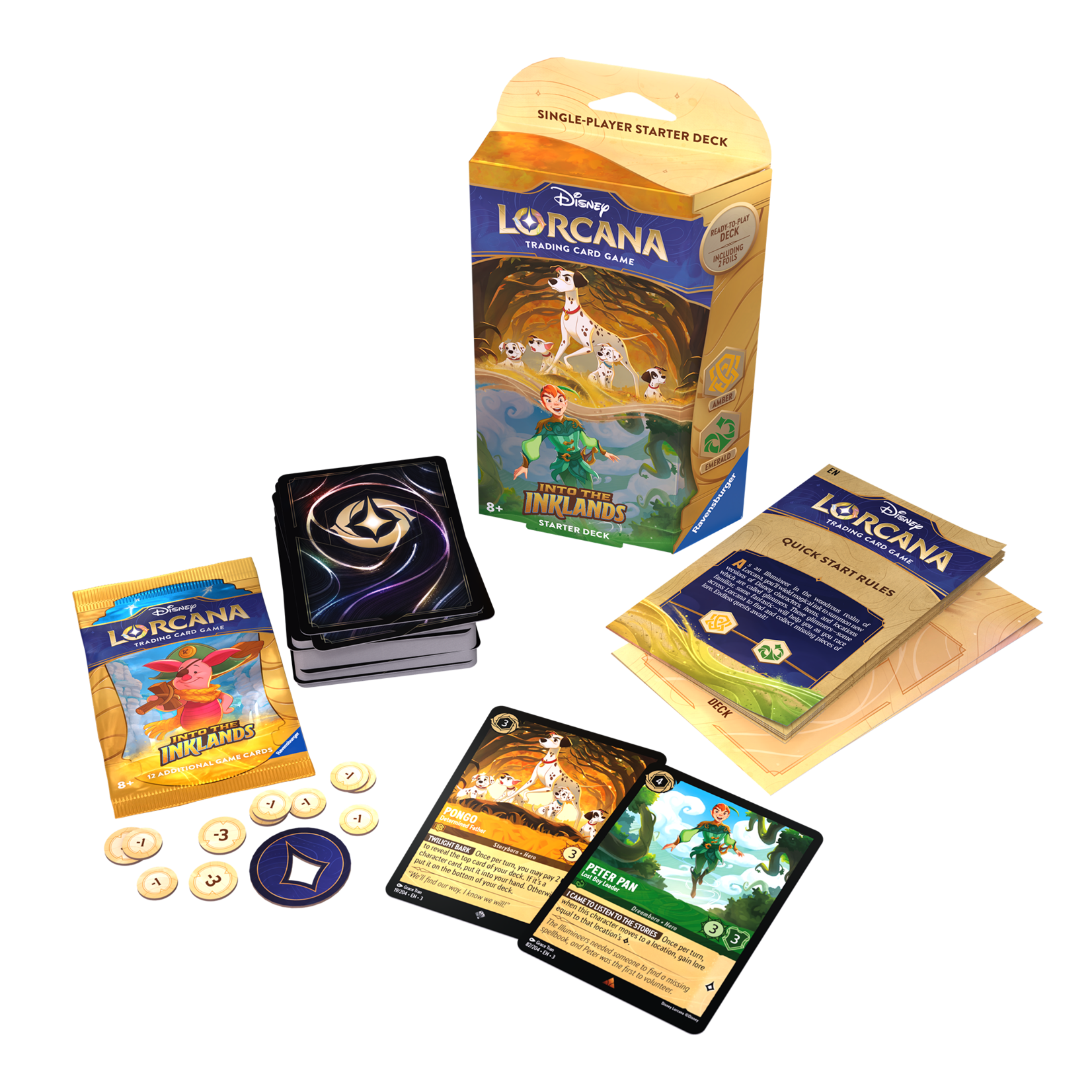 Ravensburger Lorcana: Into the Inklands - Starter Deck: Amber & Emerald
