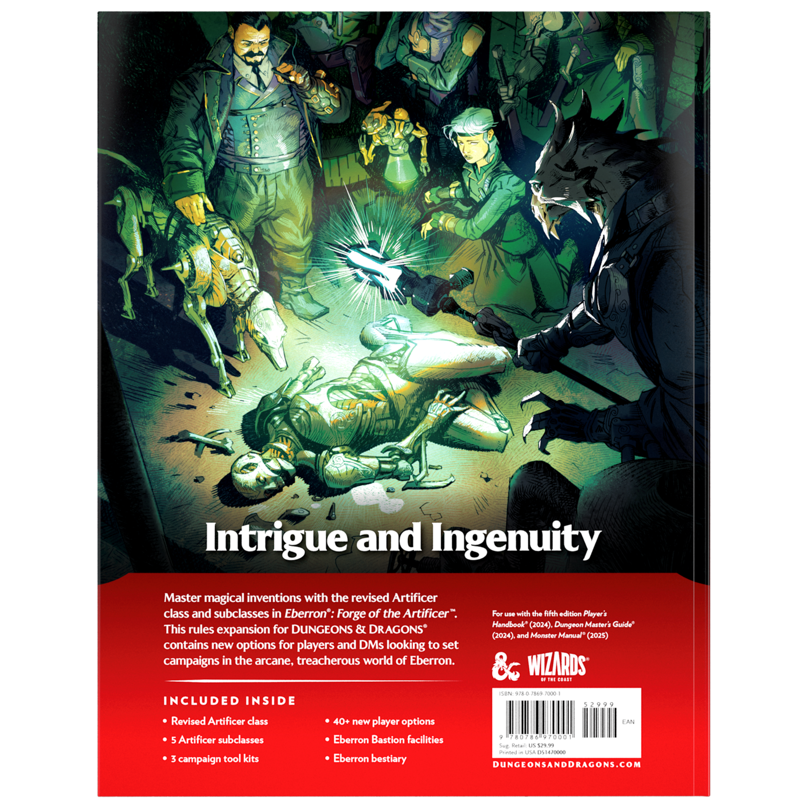 Wizards of the Coast Dungeons & Dragons: Eberron - Forge of the Artificer Hardcover (Preorder)