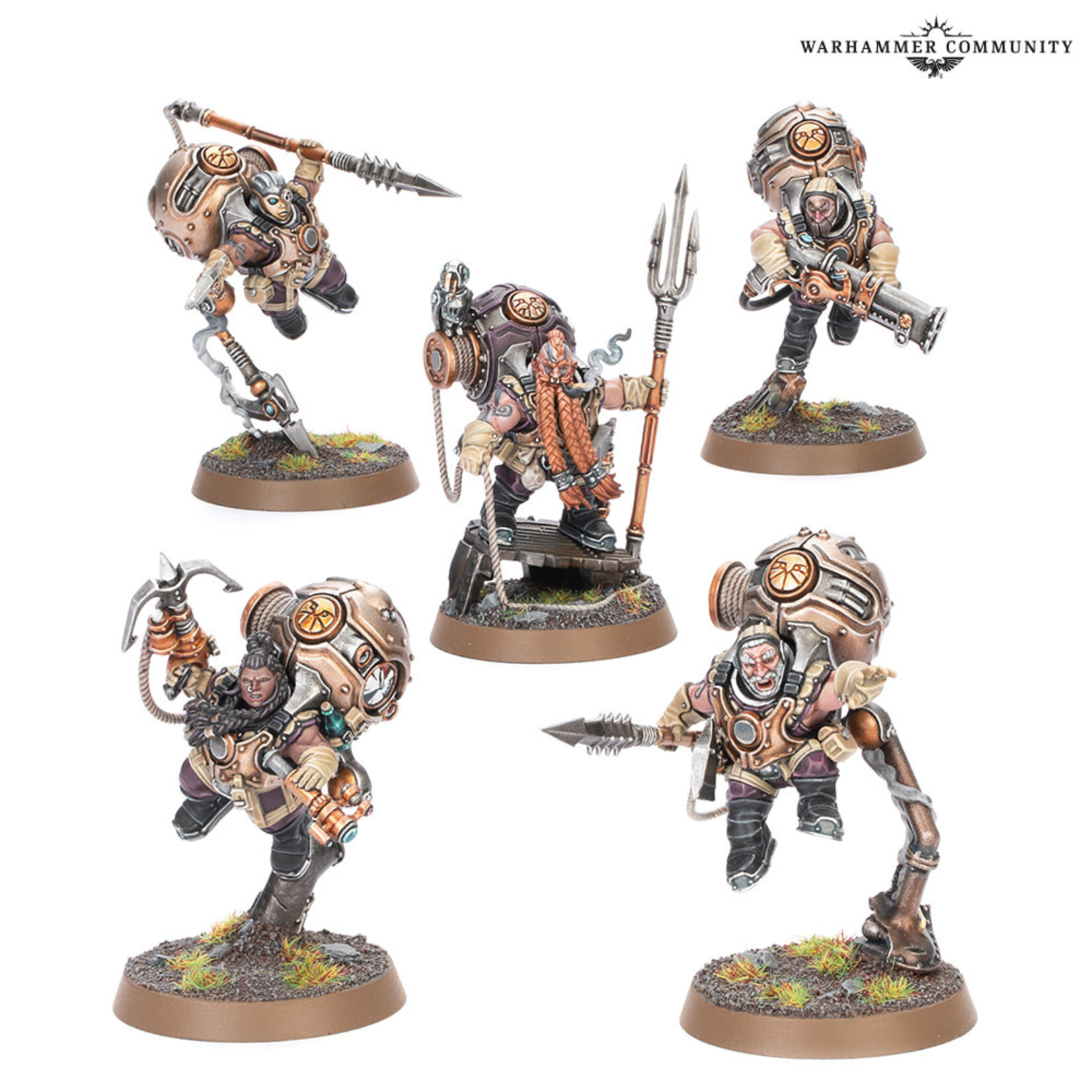 Games Workshop Warhammer Age of Sigmar: Kharadron Overlords – Vongrim Harpoon Crew