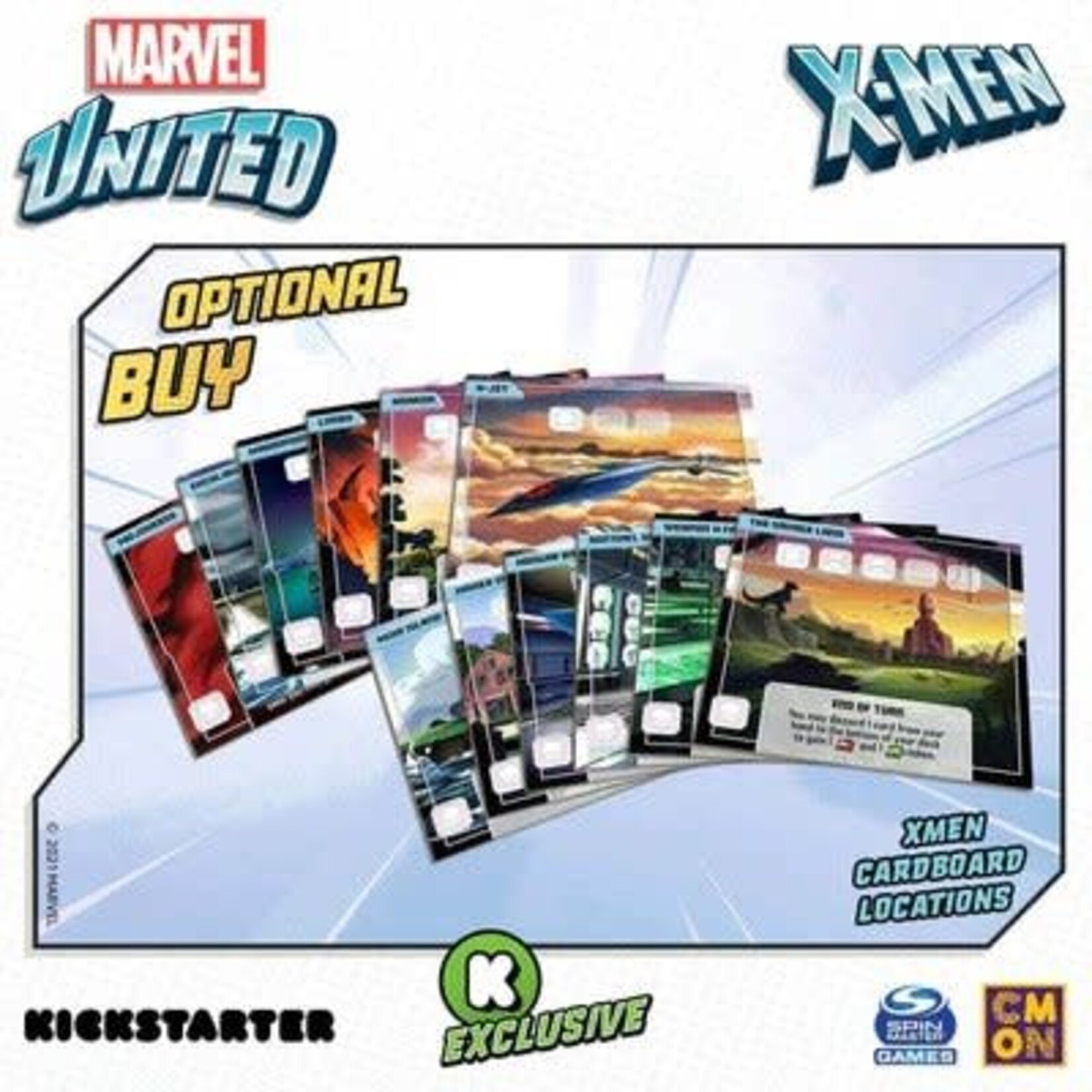 CMON Marvel United: X-Men - Cardboard Locations