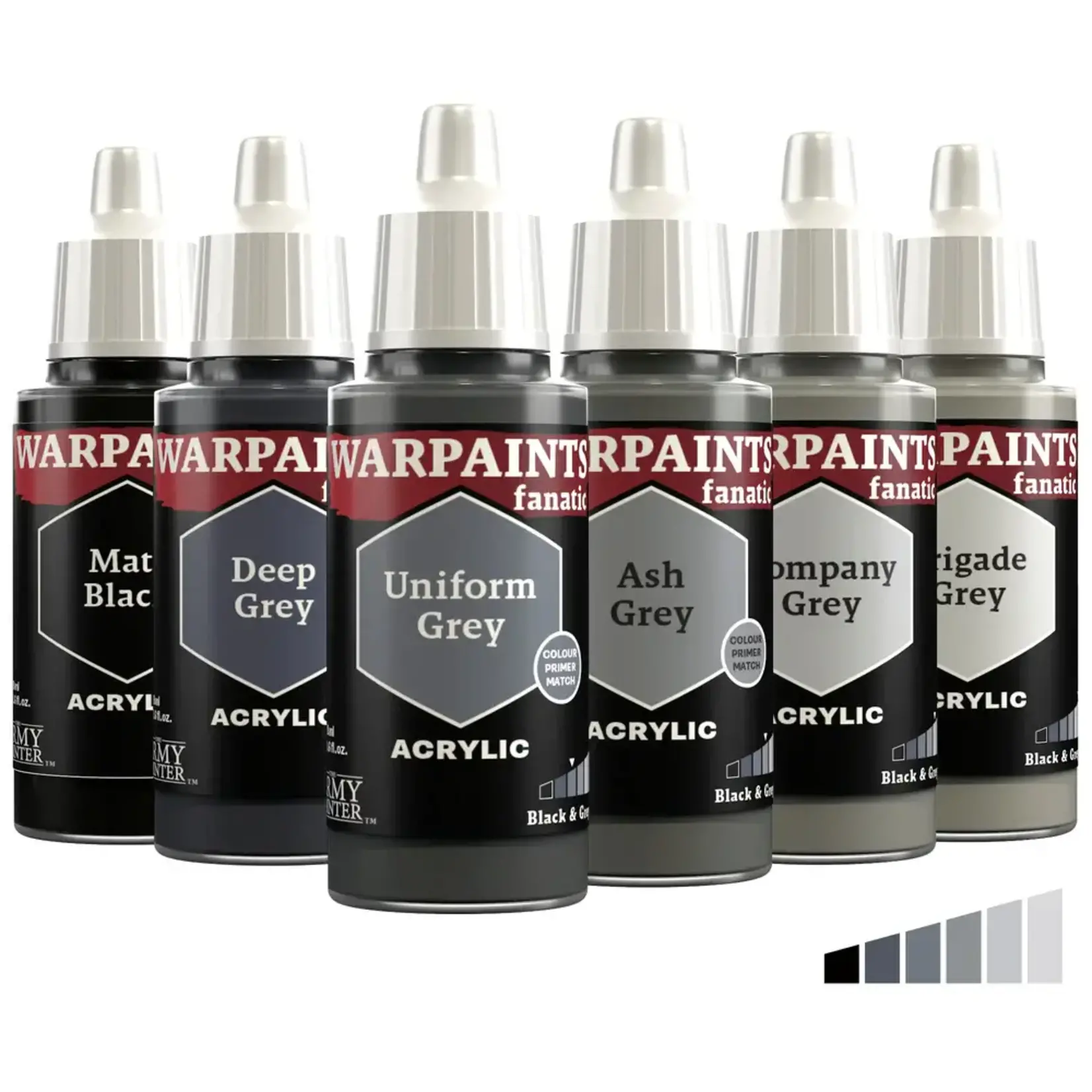 The Army Painter The Army Painter: Warpaint Fanatic - Flexible Triad Bundle: Black & Greys