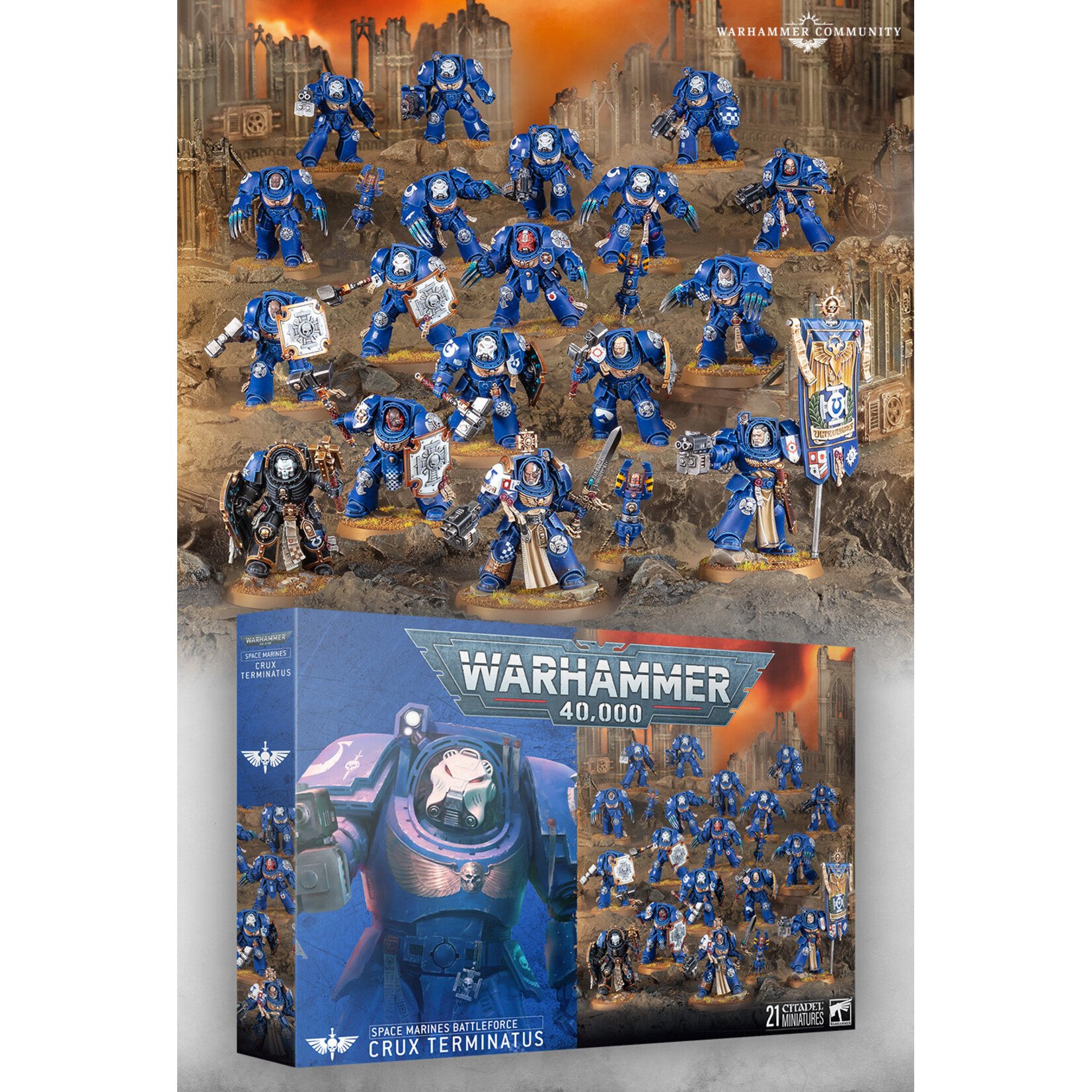 Games Workshop Warhammer 40k: Space Marines – Crux Terminatus Battleforce