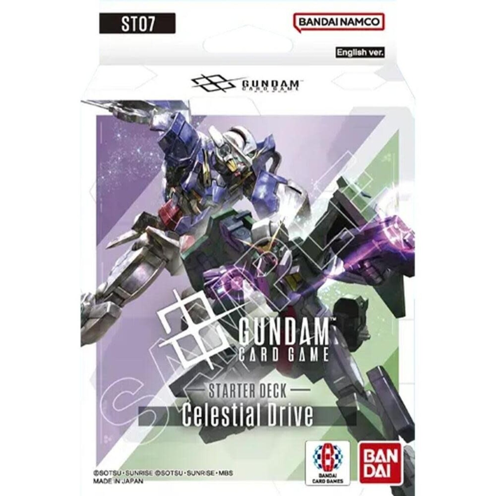 Bandai !Gundam Trading Card Game: Starter Deck 07 (ST07) - Celestial Drive