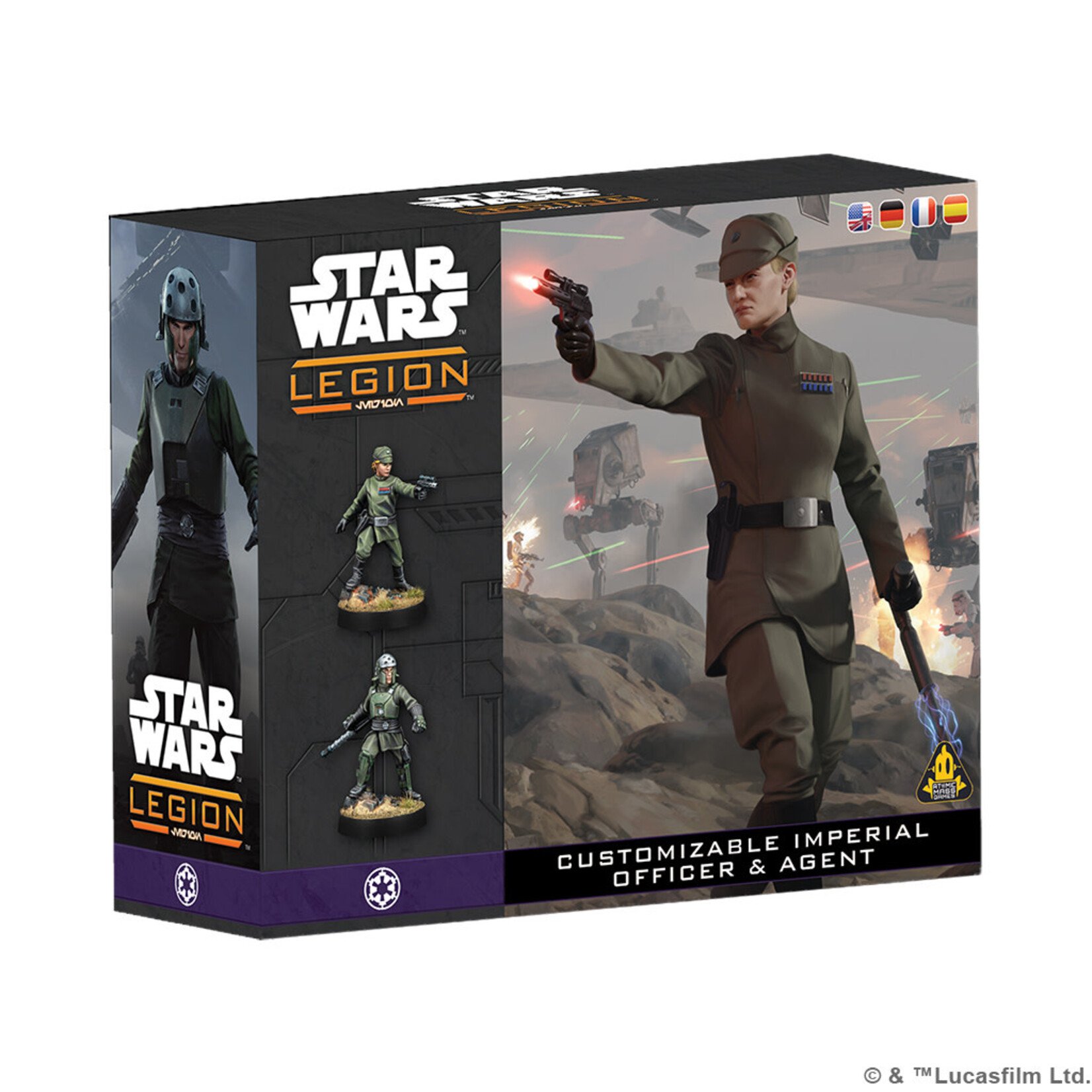 Atomic Mass Games Star Wars Legion: Empire – Customizable Imperial Officer & Agent