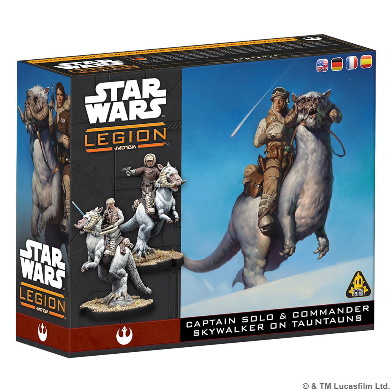 Atomic Mass Games Star Wars Legion: Rebels - Captain Han Solo and Commander Skywalker on Tauntauns Expansion