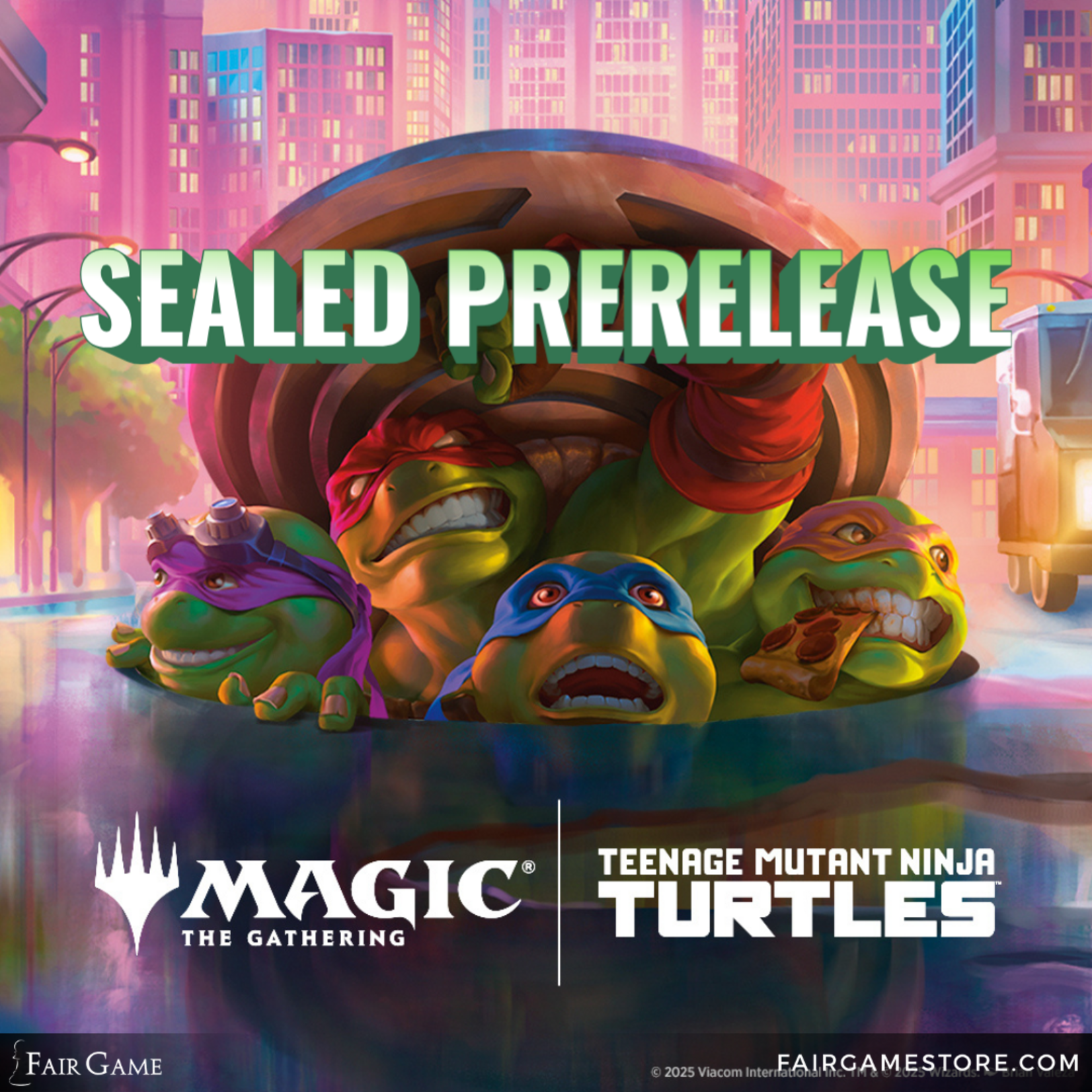 Wizards of the Coast Admission: Magic the Gathering - Teenage Mutant Ninja Turtles Sealed Prerelease - Downers Grove, Friday February 27th (12:30 PM)