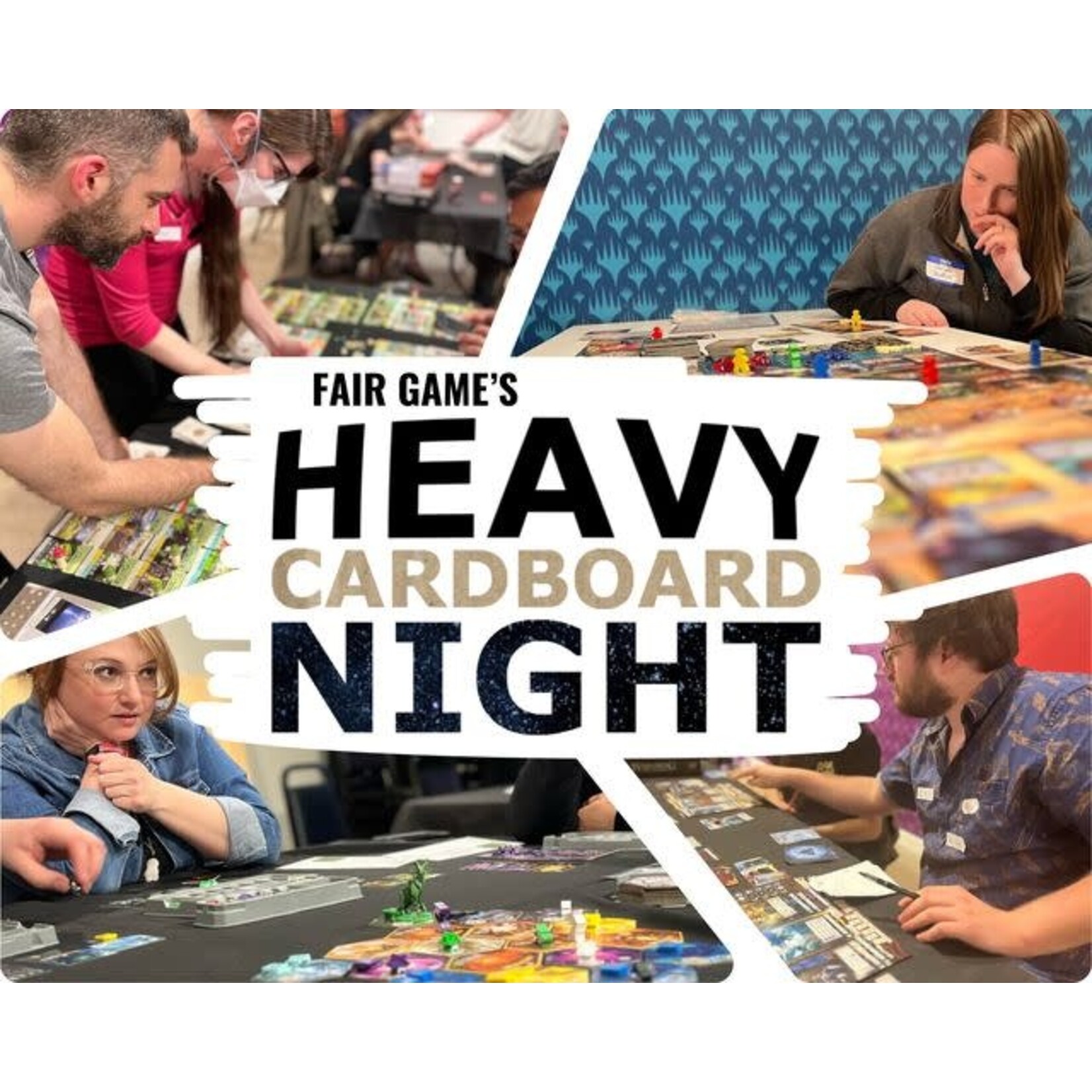 Fair Game Admission: Heavy Cardboard Board Gaming Night (May 16, Downers Grove)