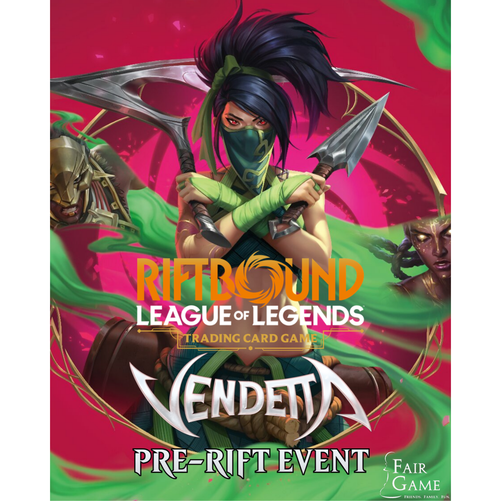 Fair Game Admission: Riftbound Vendetta Pre-Rift Event - 7/25 Downers Grove (12:30pm)
