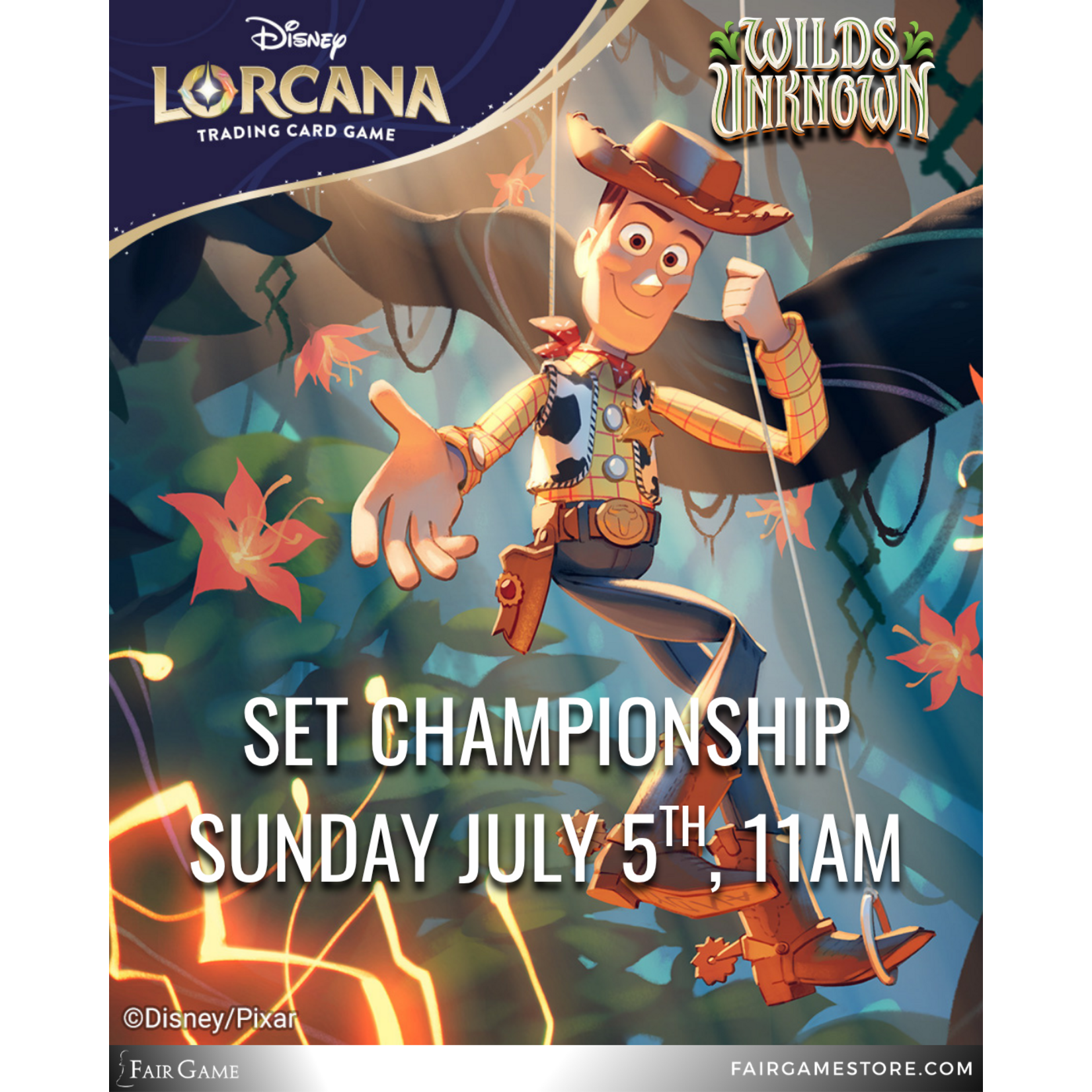 Fair Game Admission: Disney Lorcana - Wilds Unknown: Set Championship - Geneva (7/5, 11:00am)