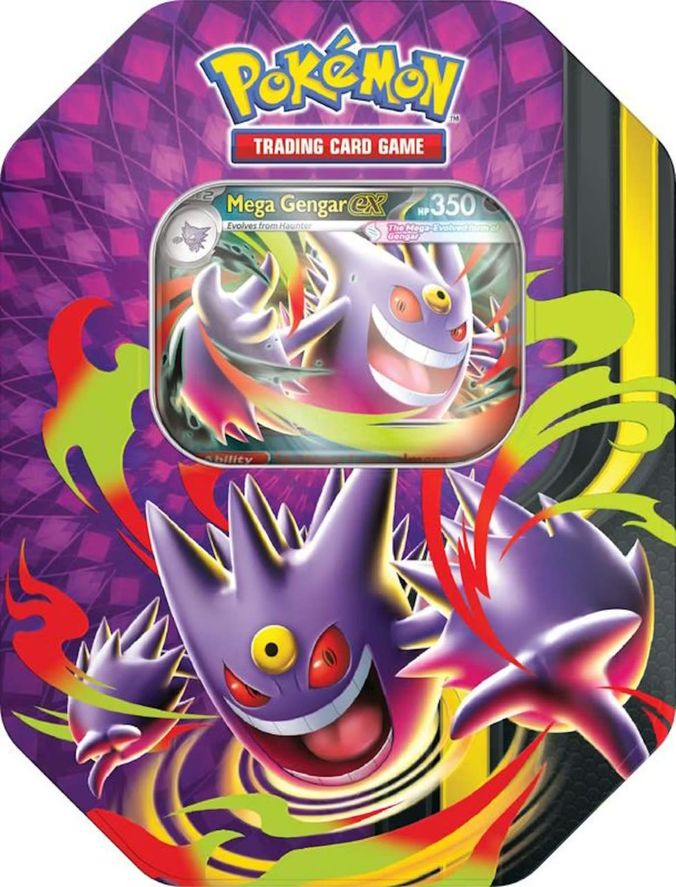 pokemon trading card mega Moonlit Tin Harness the strong aura of Mega Lucario ex Pokemon - Mega Evolution -