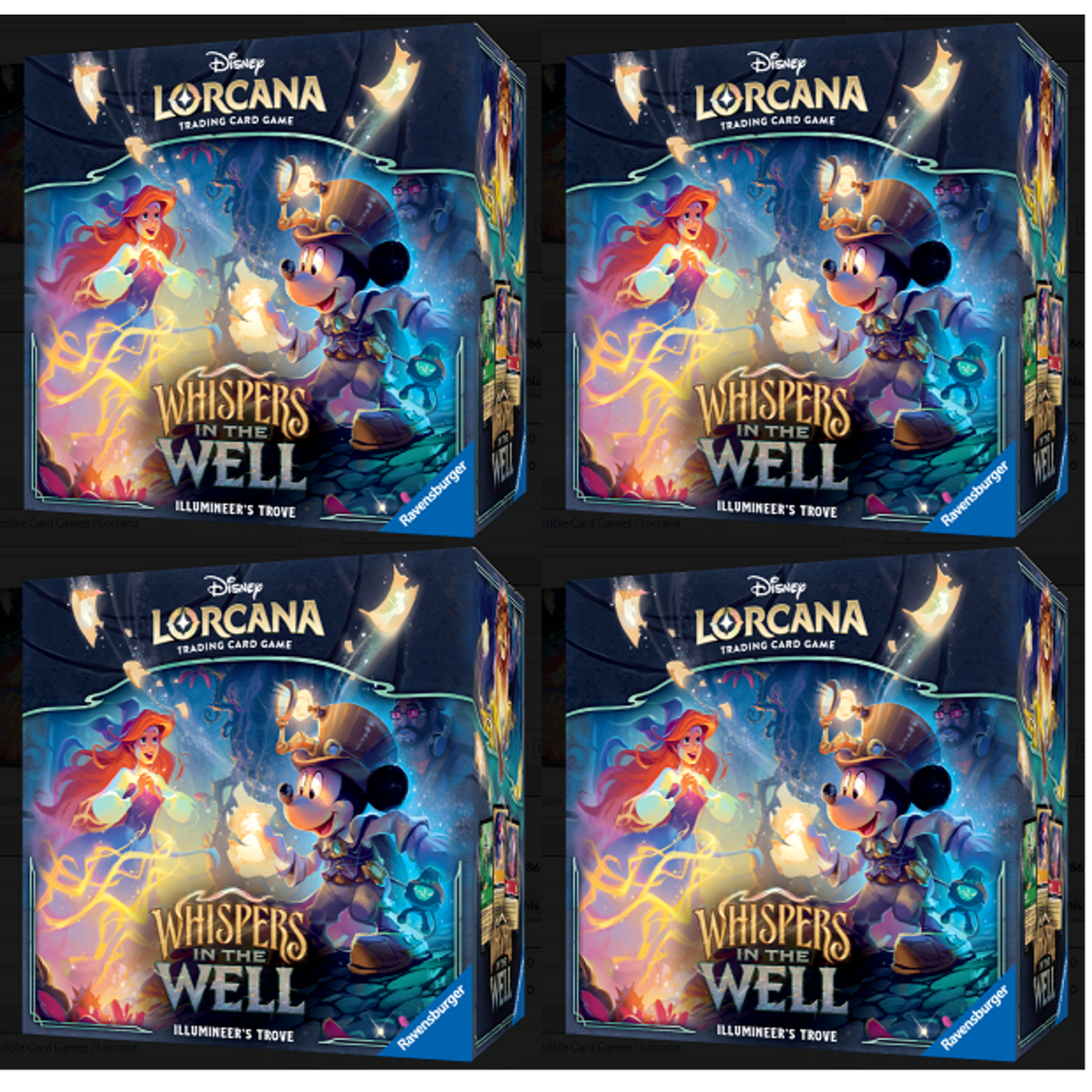 Ravensburger Lorcana: Whispers in the Well - Illumineer's Trove Case (Trove x4)