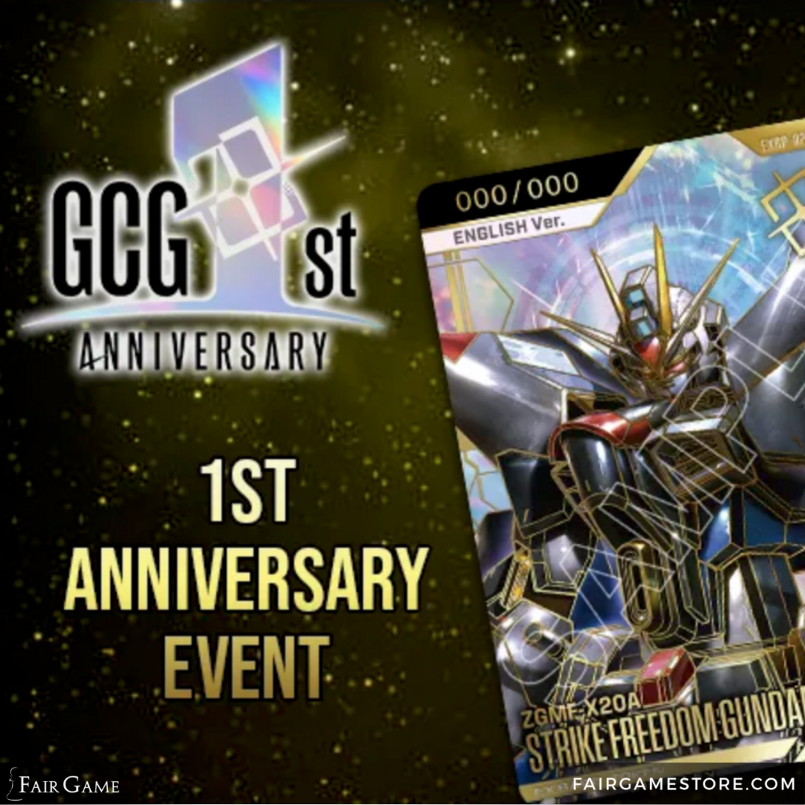 Fair Game Admission: Gundam TCG - First Anniversary Event: (Downers Grove 9/13, 1 pm)