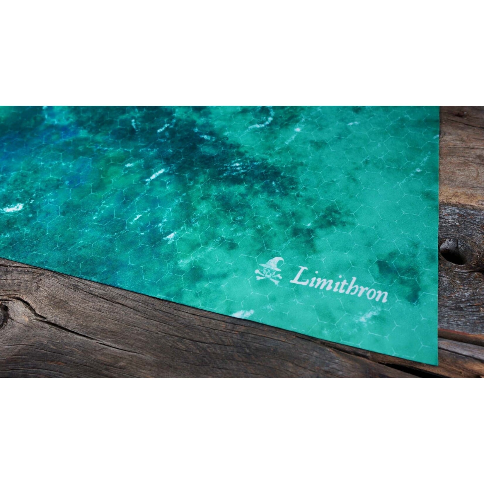Pirate Borg Pirate Borg RPG: Naval Combat Hex Water Mat - Bluegreen Sea