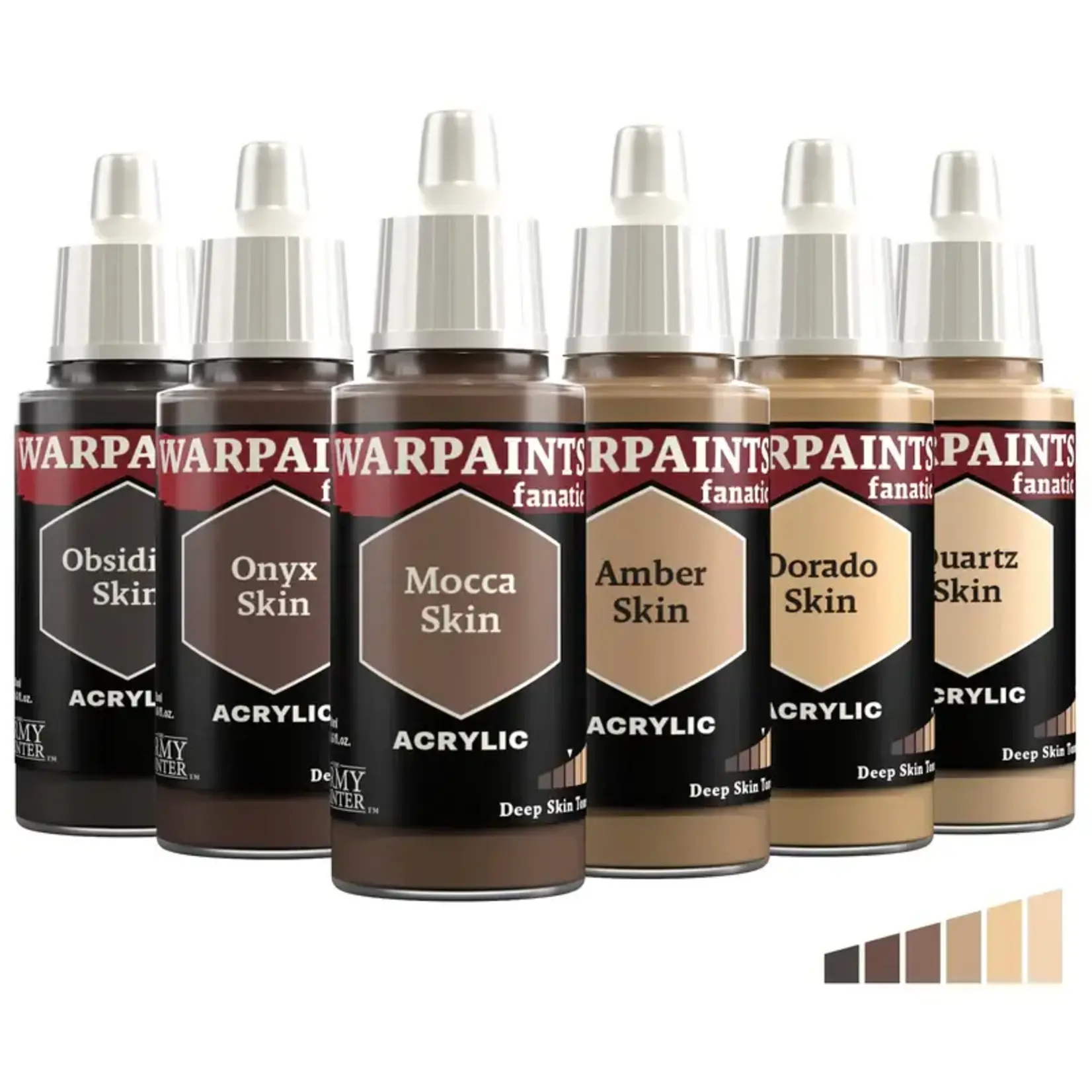The Army Painter The Army Painter: Warpaint Fanatic - Flexible Triad Bundle: Deep Skin Tones