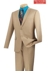 Vinci Vinci Ultra Slim Suit Beige US900-1