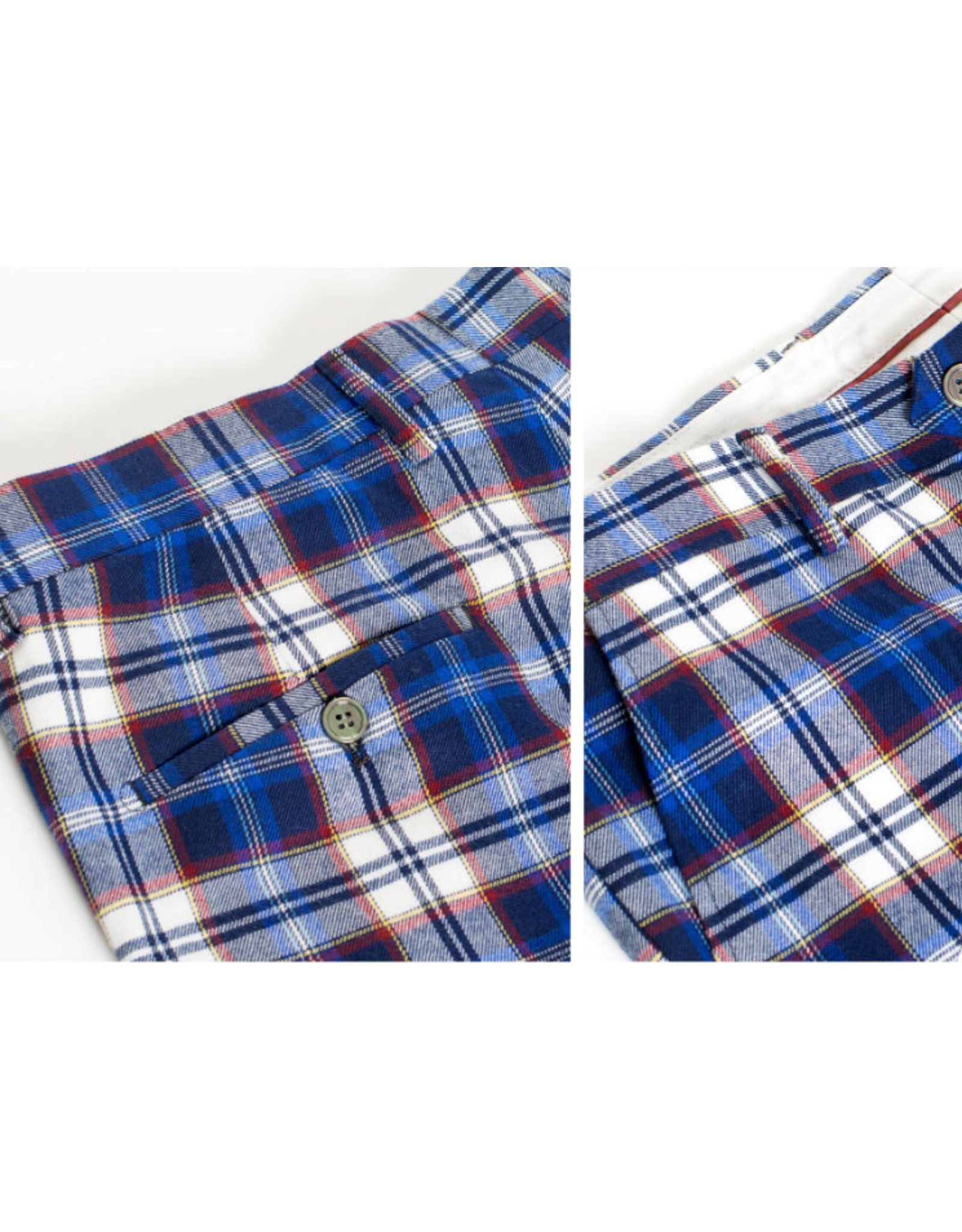 Barabas Barabas Slim Fit Pant - CP46 Blue/White