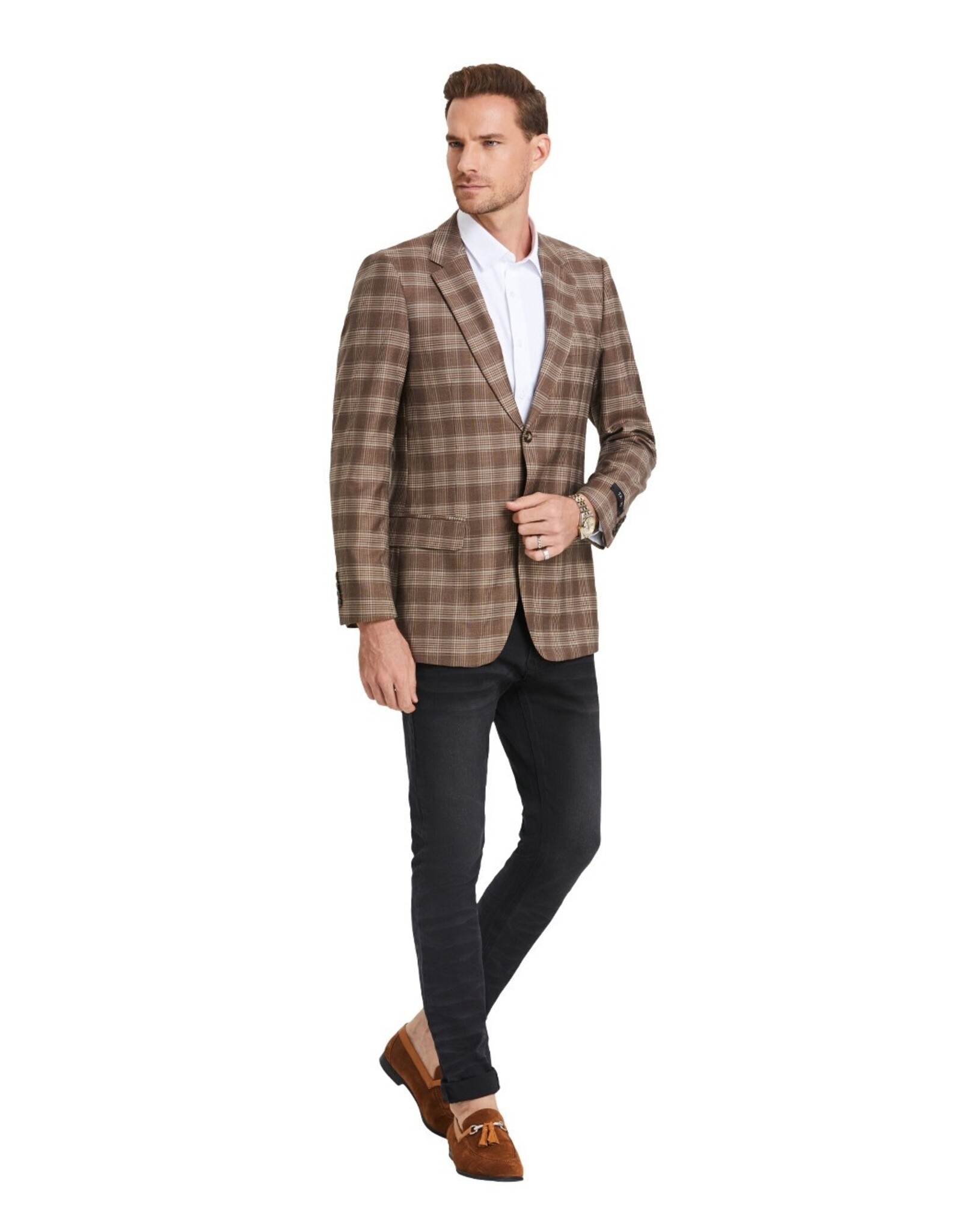 Tazio Tazio Casual Blazer - MJ374S/01 Khaki