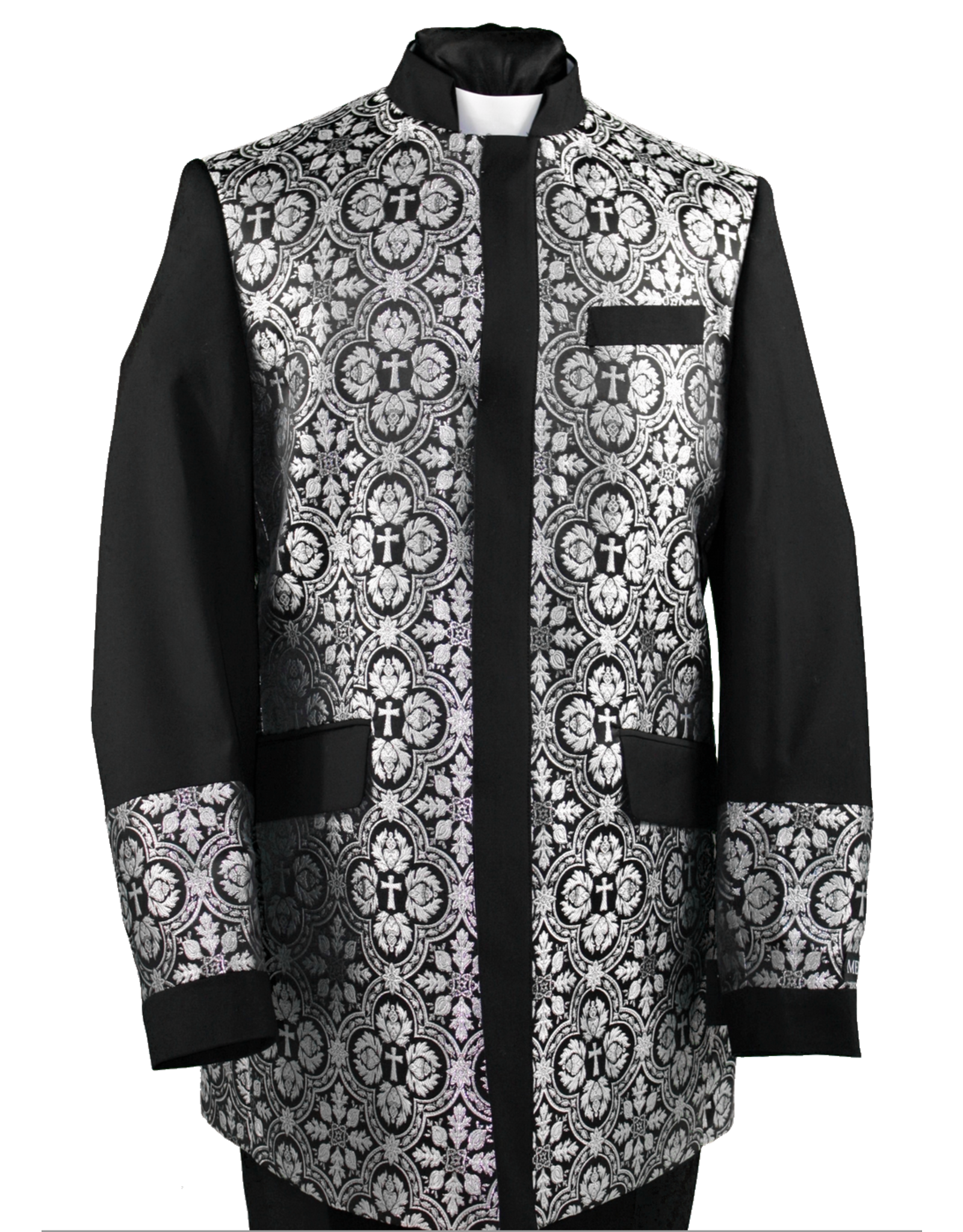 Royal Diamond Church Jacket - Black/Silver