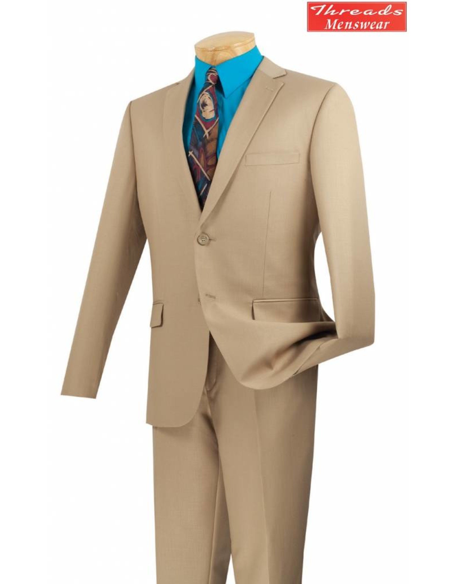 Vinci Vinci Ultra Slim Suit Beige US900-1