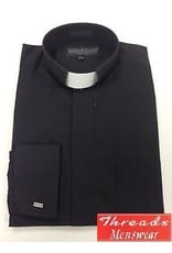 Daniel Ellissa Tab Collar Clergy Shirt -  Black