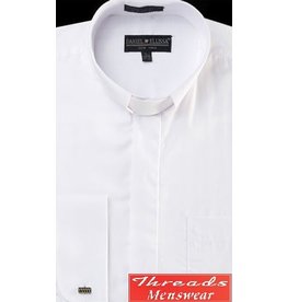 Daniel Ellissa Tab Collar Clergy Shirt -  White