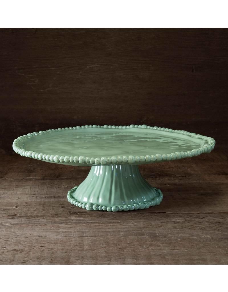 Melamine 2444 Vida Alegria Pedestal Cake Plate Green Perfect