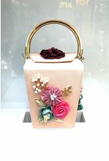 40241210 - Pink Flower Clutch Bag