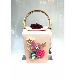 40241210 - Pink Flower Clutch Bag