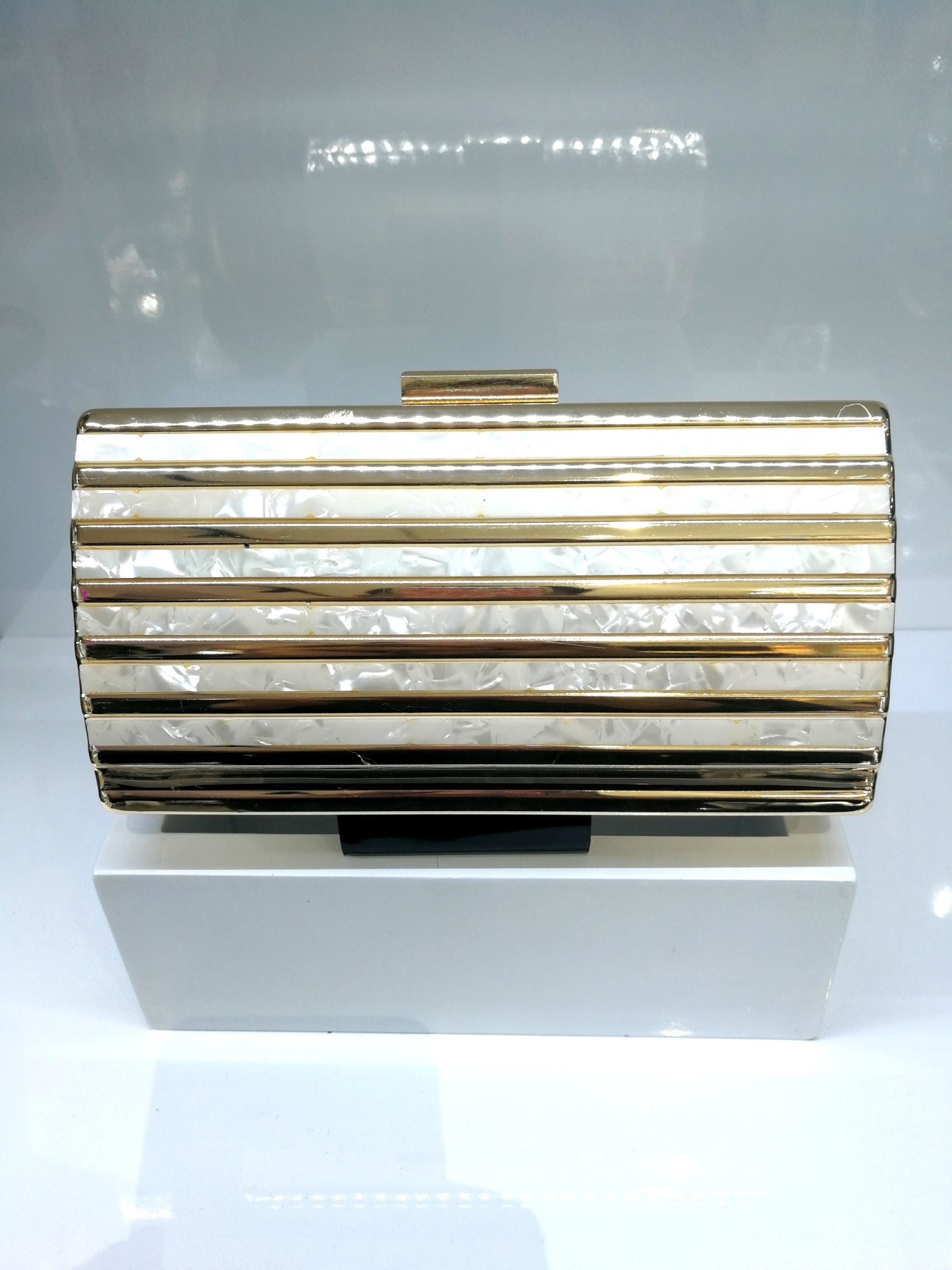 40241254 Beige Clutch Bag Bling Creations