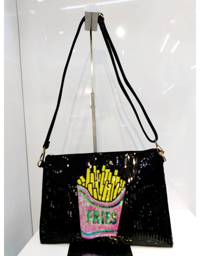 40241297 - Fries Small Black Clutch Bag