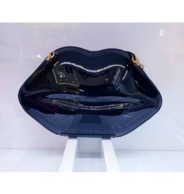 40241321 - Black Lips Clutch Bag