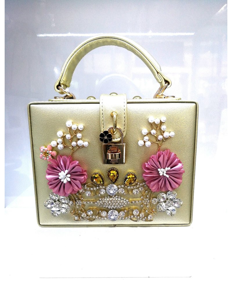 40241327 - Gold Box Clutch Bag