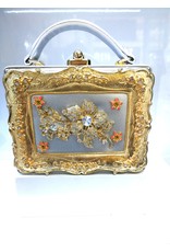 40241330 - Silver, Gold Box Clutch Bag