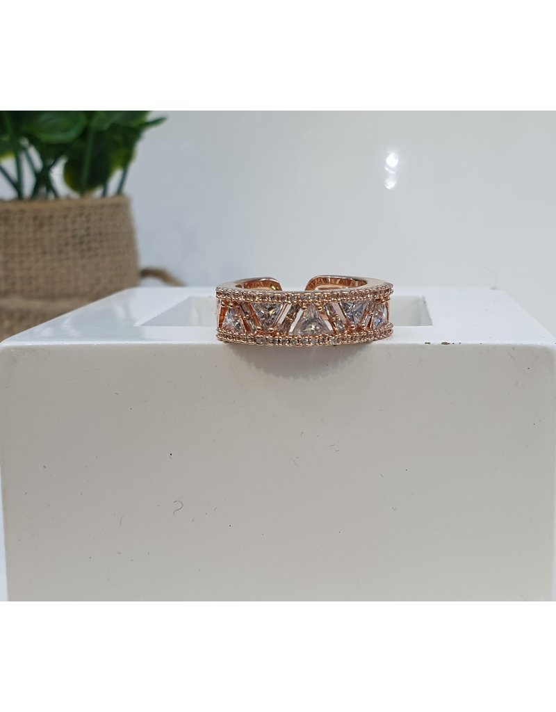 Rose Gold Crystal Ring