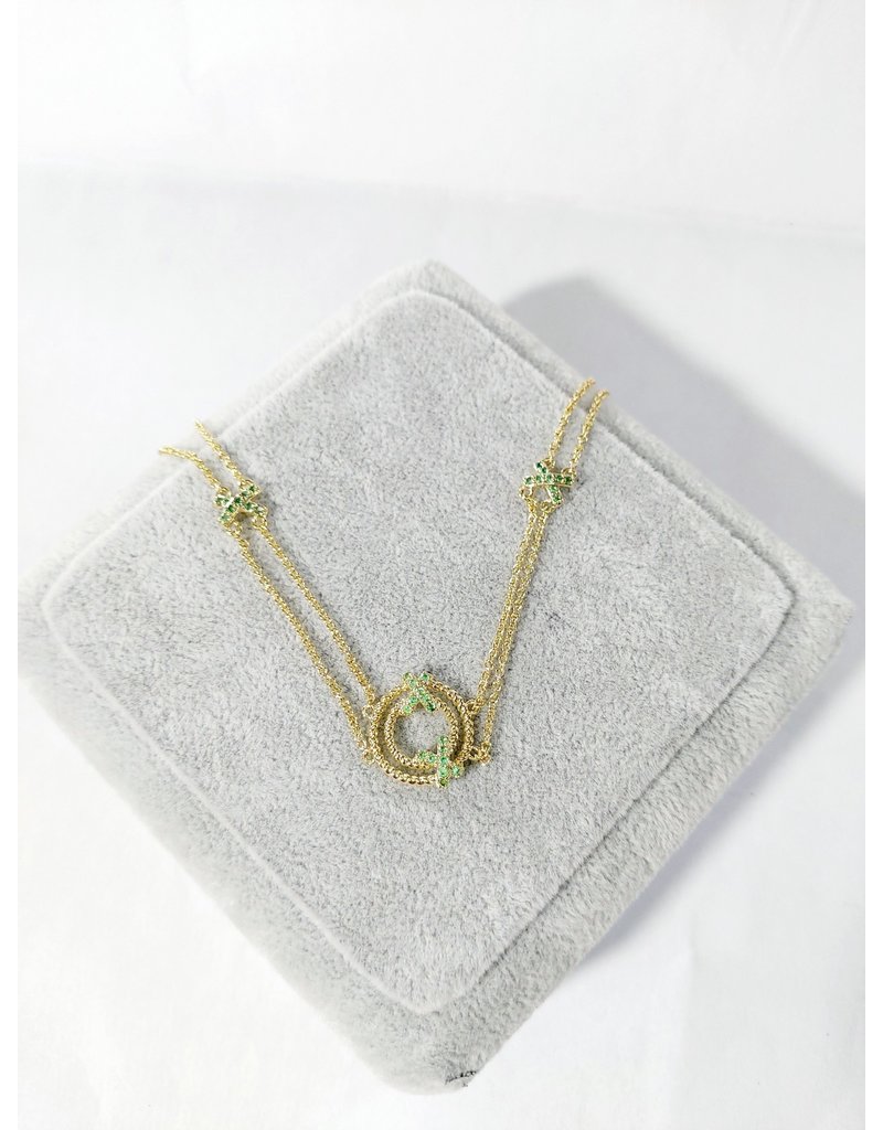 SCA0011-Gold,Green Short Chain