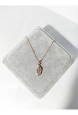 Scb0001 - Rose Gold - Leaf Short Chain