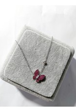 Scb0037 - Silver - Cerise Short Chain
