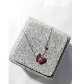 Scb0037 - Silver - Cerise Short Chain