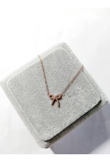 Scb0039 - Rose Gold - Bow Short Chain