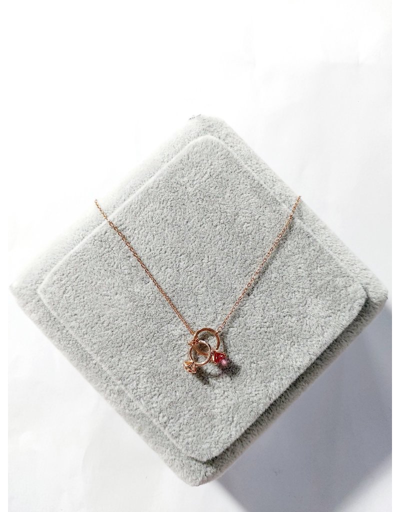 Scb0110 - Rose Gold - Rings Short Chain