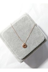 Scb0116 - Rose Gold Heart  Short Chain