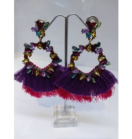 ERF0018 - TASSLE PURPLE, PINK, MULTICOLOUR