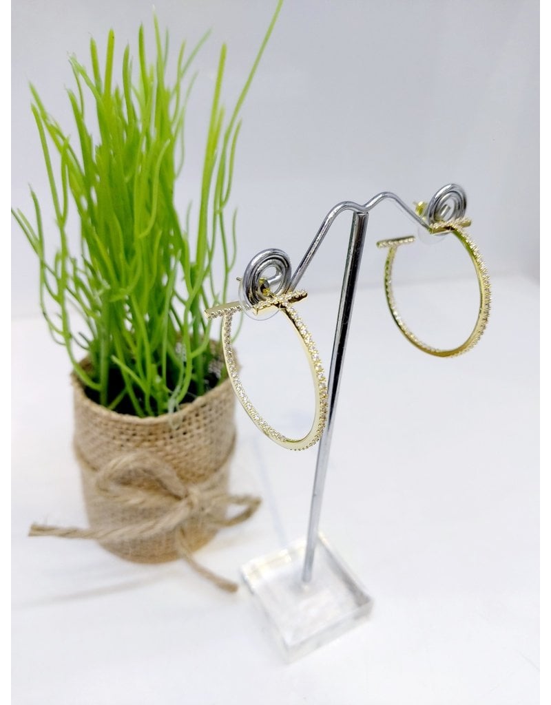 ERF0167 - Gold, Medium Hoop Hoop Earring