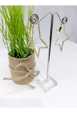 ERF0175 - Gold, Star Hoop Earring