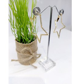 ERF0175 - Gold, Star Hoop Earring