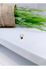 NRB0002 - Gold Gold Plant Screw Nose Ring