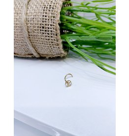 NRB0025 - Gold Peace Gold Nose Ring